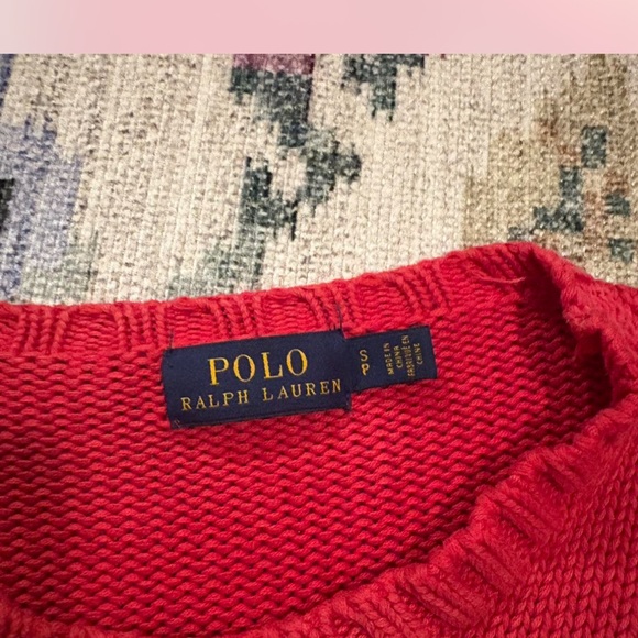 Ralph Lauren Polo Red Knit Sweater - Picture 2 of 2